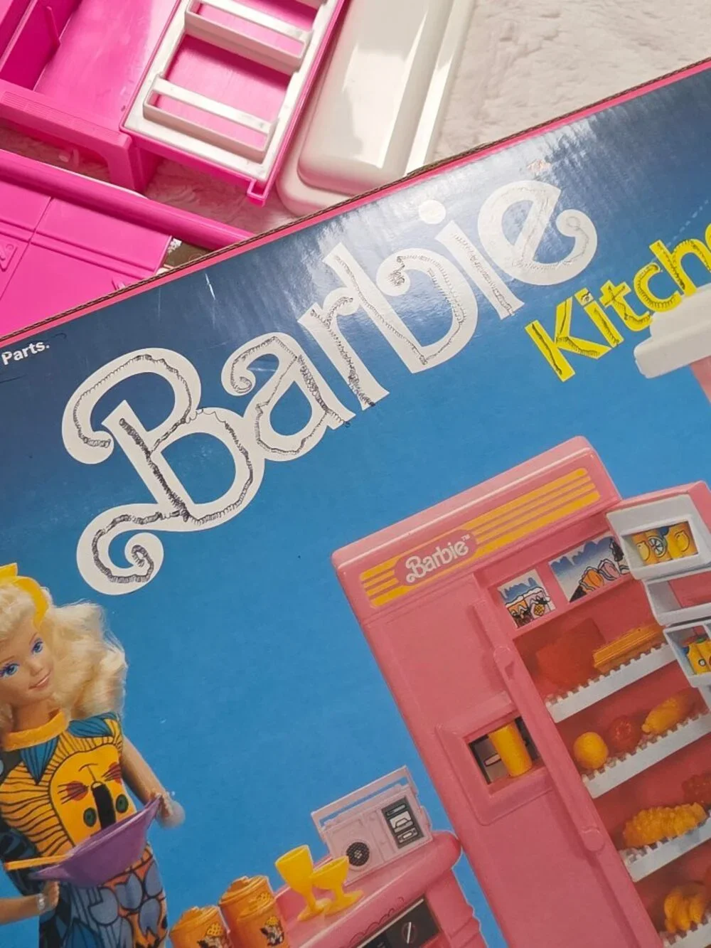 Vintage 1990 Barbie Kitchen Playset #7472 With Original Box
